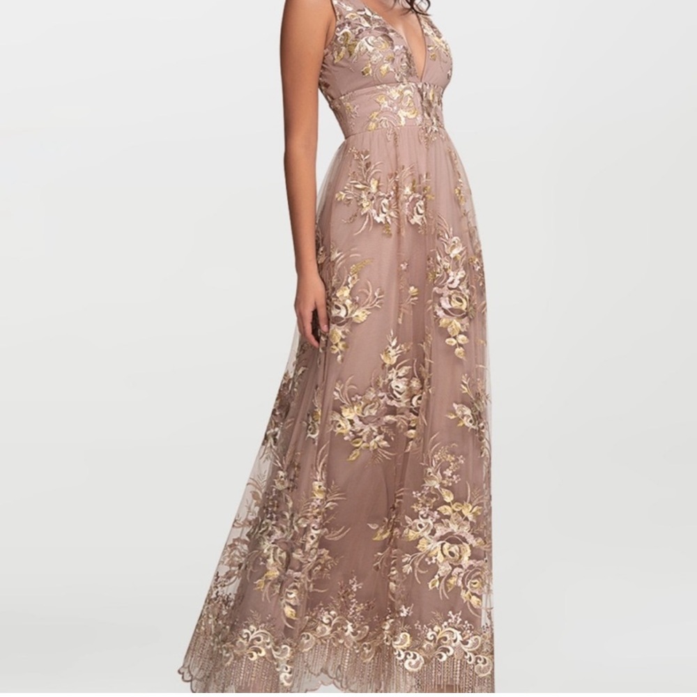Azazie romantic dusty pink dress - Picture 2 of 4